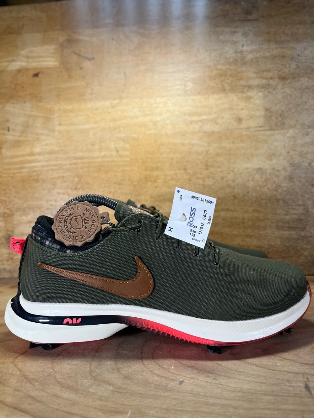 NEW Nike Air Zoom Victory Tour 3 Womens Size 9.5 Golf Shoes Cleats Cargo Khaki